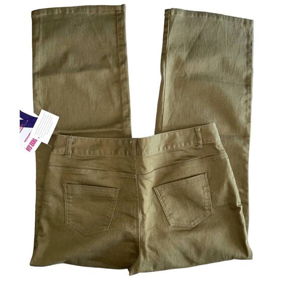 Women with Control Army Green Stretch Denim My Wonder Jean 16P - Picture 7 of 7